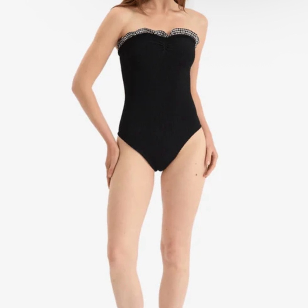 NWT Hunza G Dolly swimsuit in black one size - Picture 4 of 9